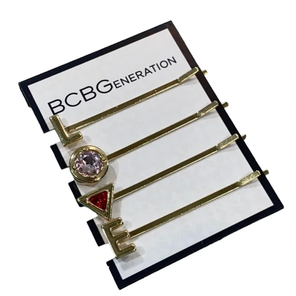 BCBGeneration Love Gold Dipped Hairpins - Picture 2 of 6